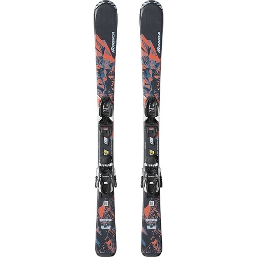 NORDICA - Pack De Ski Team Am Fdt (110-150) + Fixations Jr 7.0 Fdt Noir Garçon