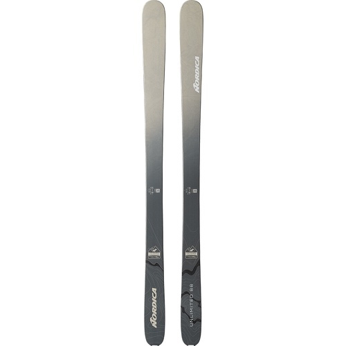 Skis Sans Fixations Unlimited 88 Gris Homme