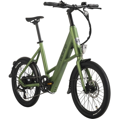 Vélo électrique compact 20" Aluminium C-200 Compact Bike Moteur dans la roue arrière 45NM / 10,4Ah vert métallisé mat