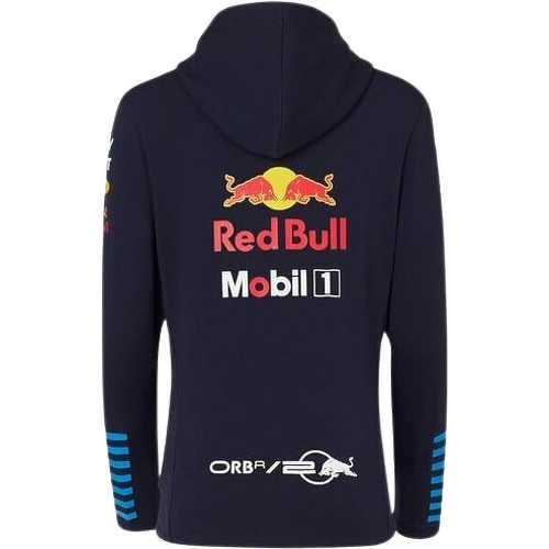 RED BULL RACING F1 - Sweat à capuche zippé officiel Femme Oracle Red Bull Racing Teamline - Bleu