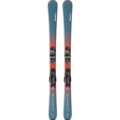 NORDICA - Pack De Ski Alldrive W 82 Fdt + Fixations Tp2 Compact 10 Fdt Bleu Femme