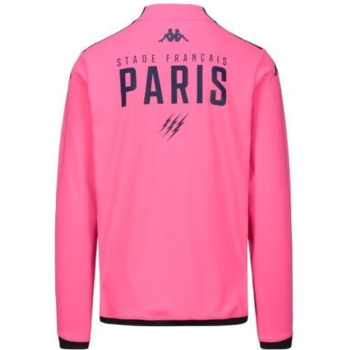 Sweat zippé Ablas Pro 8 Stade Français Paris Officiel Rugby Rose Homme