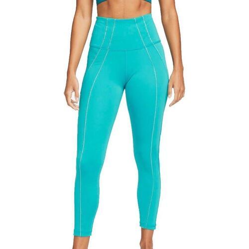 Legging Turquoise Femme 7/8 Lurex