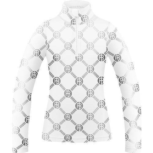 POIVRE BLANC - Sous Pull 1940 Monogram White Fille