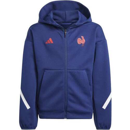 adidas - Veste zippée à capuche pour enfant Équipe de France