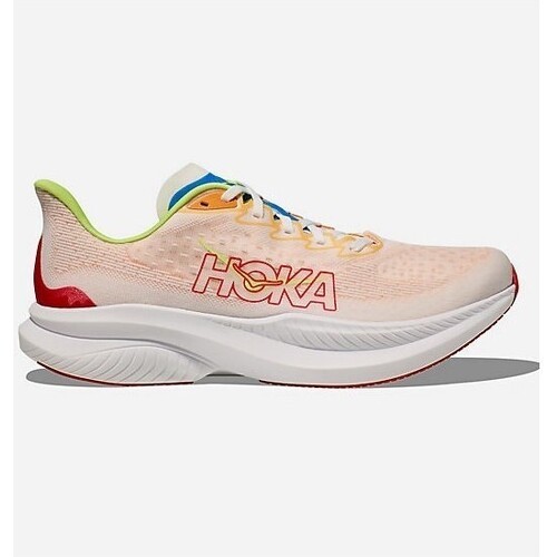 HOKA ONE ONE - MACH 6 Blanc / Orange / Vert AH 2024