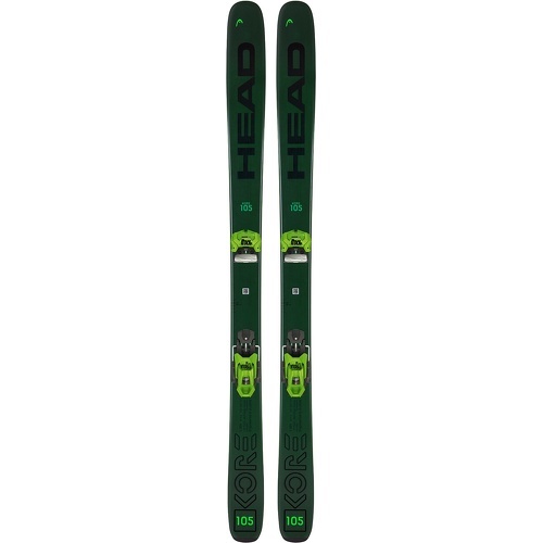 HEAD - Pack Ski Kore 105 + Fixations Attack 11 Mn Demo Vert Homme