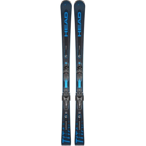 Pack Ski Supershape E-titan + Fixations Prw Pr 11 Gw Bleu Homme