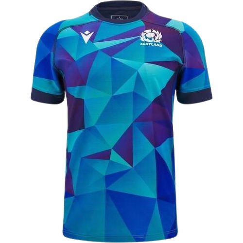 MACRON - T-shirt d'entrainement rugby Écosse 24/25 Bleu