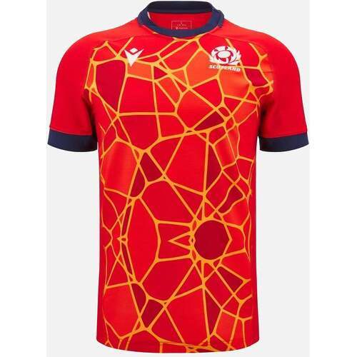 MACRON - T-shirt d'entrainement rugby Écosse 24/25 Rouge