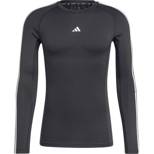 adidas - Maillot de compression manches longues Techfit 3-Stripes