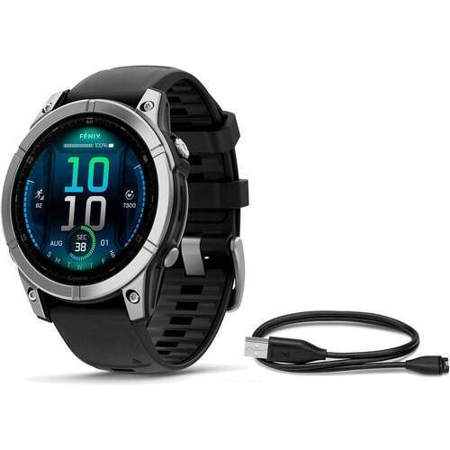 GARMIN - fenix E,47mm,Stainless Steel/Graphite