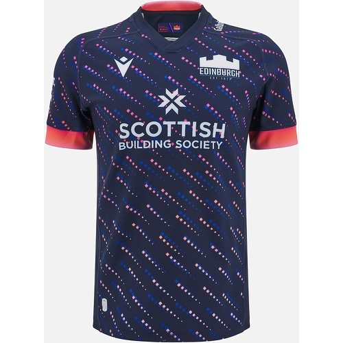 Maillot d'échauffement Édimbourg Rugby 24/25 Feu d'artifice