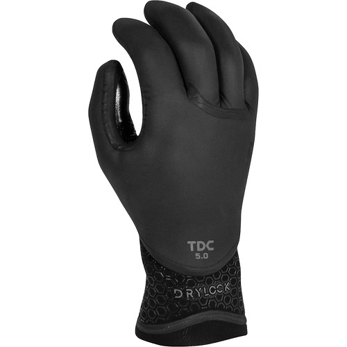 5mm Gants En Néoprène Drylock 5 Doigts - Black