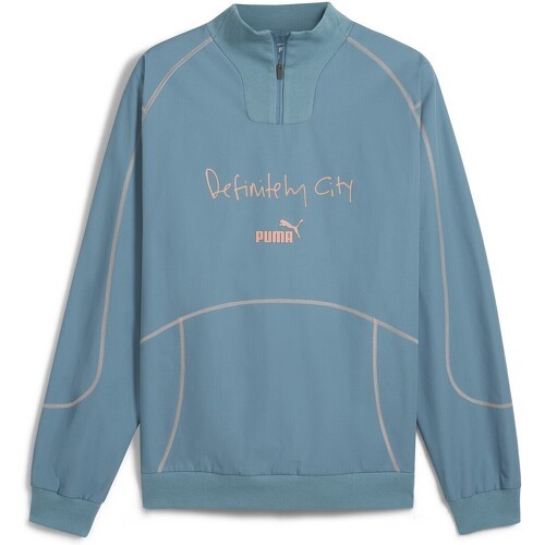 PUMA - Haut à manches longues et 1/4 zip ftblSTATEMENT Manchester City Homme