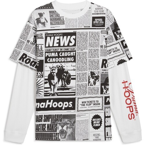 T-shirt de basketball à manches longues Media Day Homme