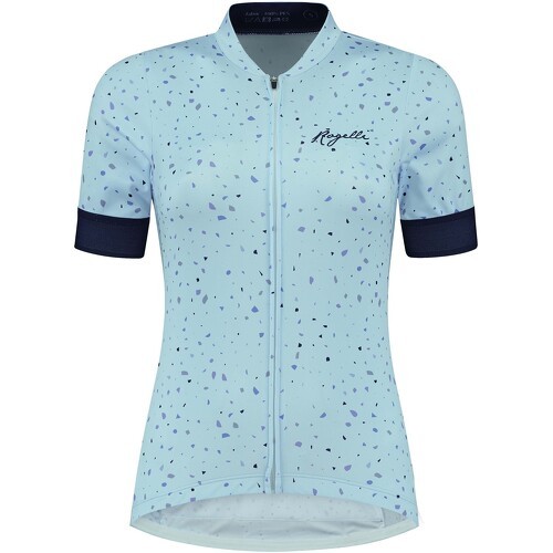 Maillot Manches Courtes Velo Terrazzo - Femme - Bleu clair/Marine