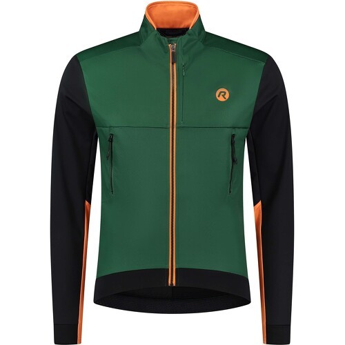 Veste Velo Manches Longues Hiver Cadence - Homme - Vert/Noir/Orange