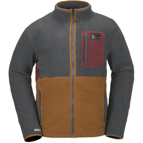 Sweat A Capuche Fleecer Full Zip Charcoal Homme