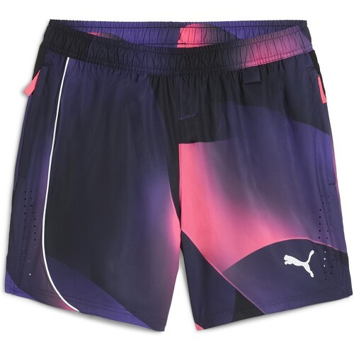 PUMA - Short de basketball à motif all-over All-Pro Homme