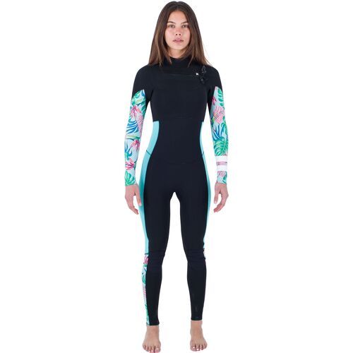 HURLEY - Femmes Plus Printed 3/2mm Chest Zip Combinaison Néoprène W