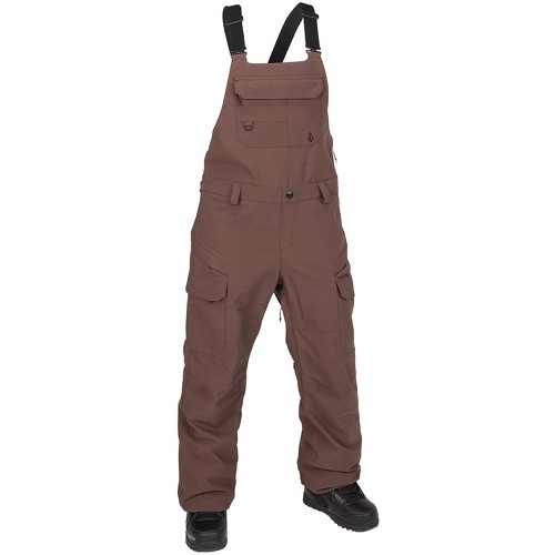 Pantalon De Ski/snow Creston 3d Stretch Bib Overall Mahogany Femme