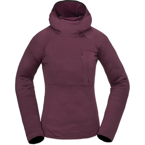 Sweat A Capuche Gridlock Balaclava Burgundy Femme