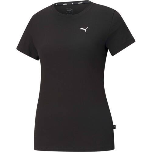 PUMA - ESS Small Logo Tee T-Shirt Femme, Noir, FR : M (Taille Fabricant : M)