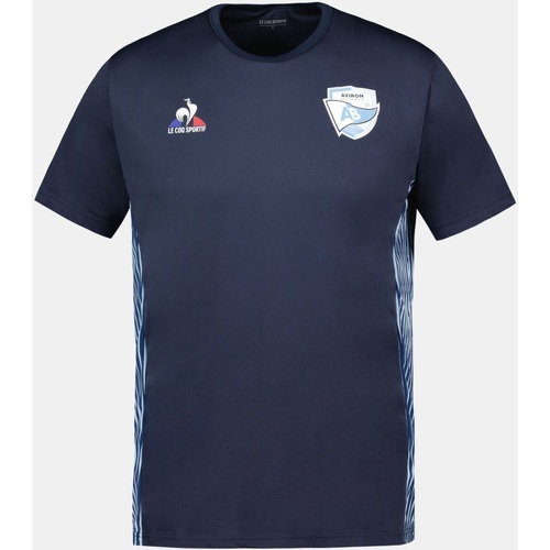 LE COQ SPORTIF - T-shirt d'entraînement marine Aviron Bayonnais