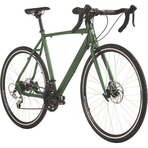 Vélo de course Gravelbike 28'' „G3006" Cadre Aluminium vert 14 vitesses