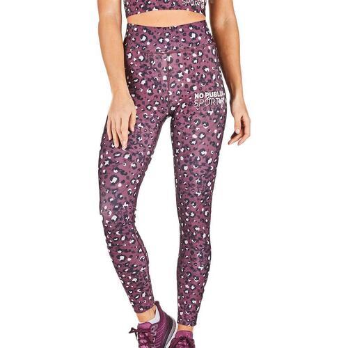 No Publik - Legging Violet à Motifs Femme Fauve