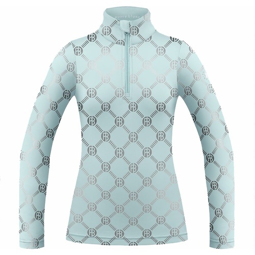 POIVRE BLANC - Sous Vetement Technique Base Layer Shirt 1940 Monogram Aloe Blue Femme