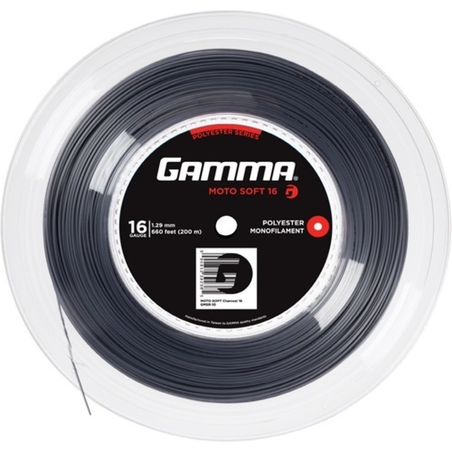 GAMMA - Cordage De Tennis Moto Soft (Durabilité+Toucher) Rouleau De 200M