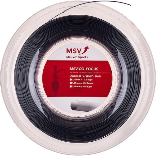 MSV - Cordage De Tennis Co Focus (Durabilité + Contrôle) Rouleau De 200M