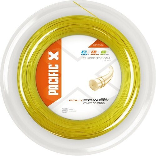 Pacific - Cordage De Tennis Poly Power Pro (Durabilité + Puissance) Rouleau De 200M