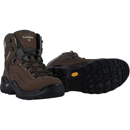 LOWA - Chaussures De Randonnée Renegade Wide Mid Gtx (Tout Terrain, Imperméables, Larges/Larges) Galet