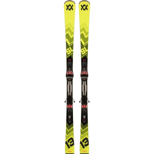 VÖLKL - Pack De Skis Racetiger Sl + Fixations Rmotion3 12 Gw Jaune Homme