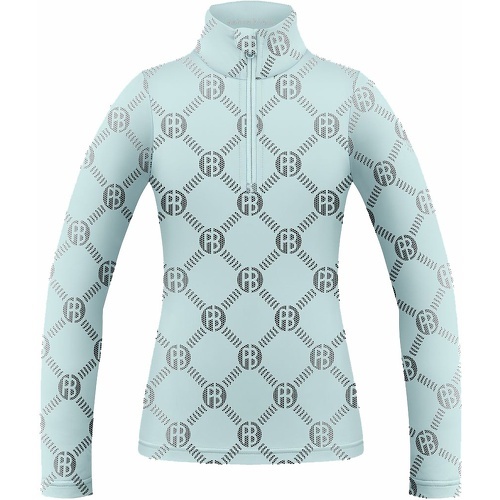 POIVRE BLANC - Sous Vetement Technique Base Layer Shirt 1940 Monogram Aloe Blue Fille