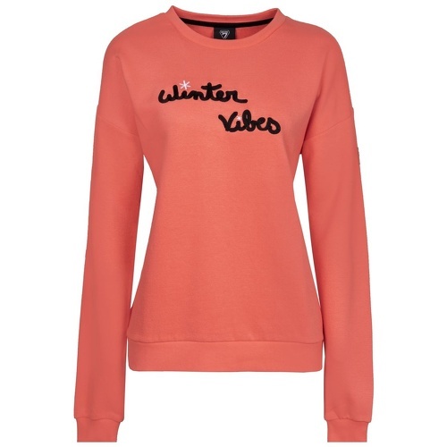 Sweat Shirt Degre 7 Roses Coral Femme