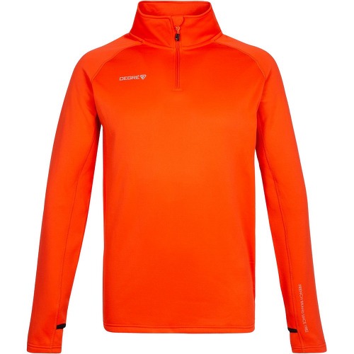 Pull Demi-zip Thermique Degre 7 Gleisin Deep Orange Homme