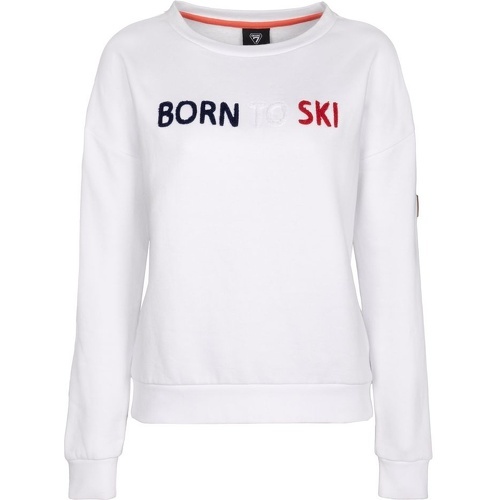 Sweat Shirt Degre 7 Roses White Femme