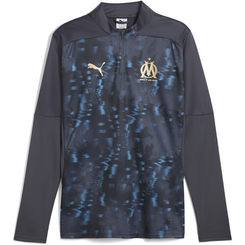 PUMA - Veste d'avant-match à 1/4 zip Olympique de Marseille Homme