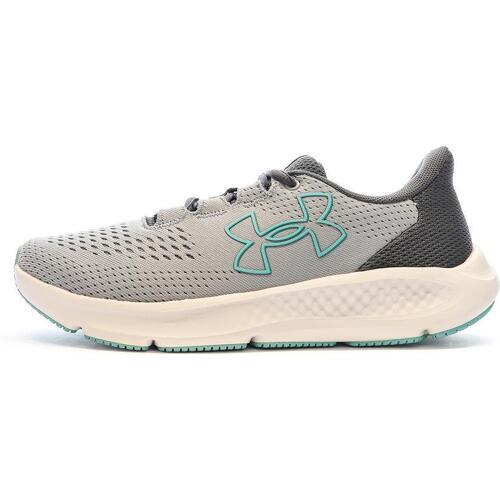 UNDER ARMOUR - Chaussures de Running Grise/Turquoise Femme Charged Pursuit