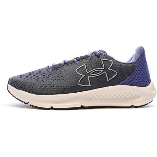 UNDER ARMOUR - Chaussures de Running Noire/Bleu Femme Charged Pursuit