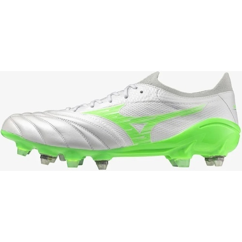 MIZUNO - Crampons Morelia Neo IV B Elite Mix Blanc et vert