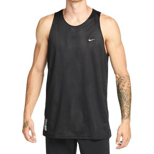 NIKE - Débardeur de Basketball réversible Noir/Jaune Homme Tank