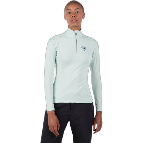 Sous-pull classique 1/2 zip femme