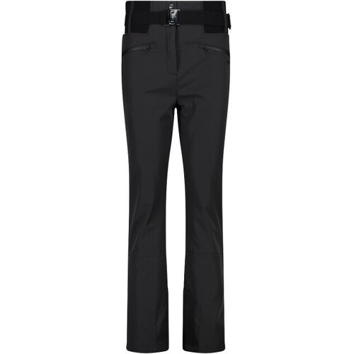 Pantalon de ski femme avec couche intérieure en polaire - Noir