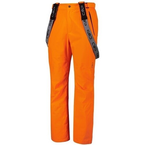 Salopette de ski homme avec bretelles amovibles - Orange