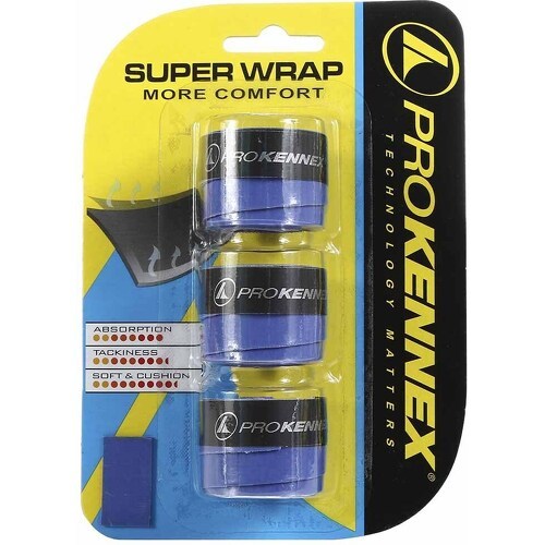 PRO KENNEX - Surgrips Super Wrap Bleu x 3